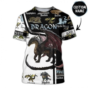 Love Dragon All Over Print Unisex Tshirt