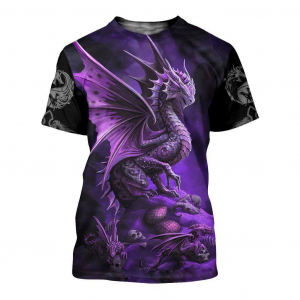 Tattoo and Dungeon Dragon All Over Print Unisex Tshirt