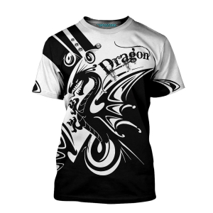 Beautiful Dragon Vector All Over Print Unisex Tshirt